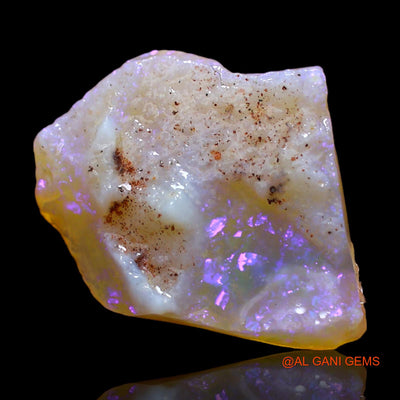 Natural Untreated Fire Opal Loose Gemstone Fancy Rough From Australia 5.00 Cts 17x15x3 mm RC-244