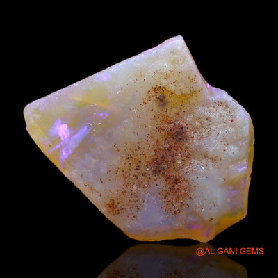 Natural Untreated Fire Opal Loose Gemstone Fancy Rough From Australia 5.00 Cts 17x15x3 mm RC-244
