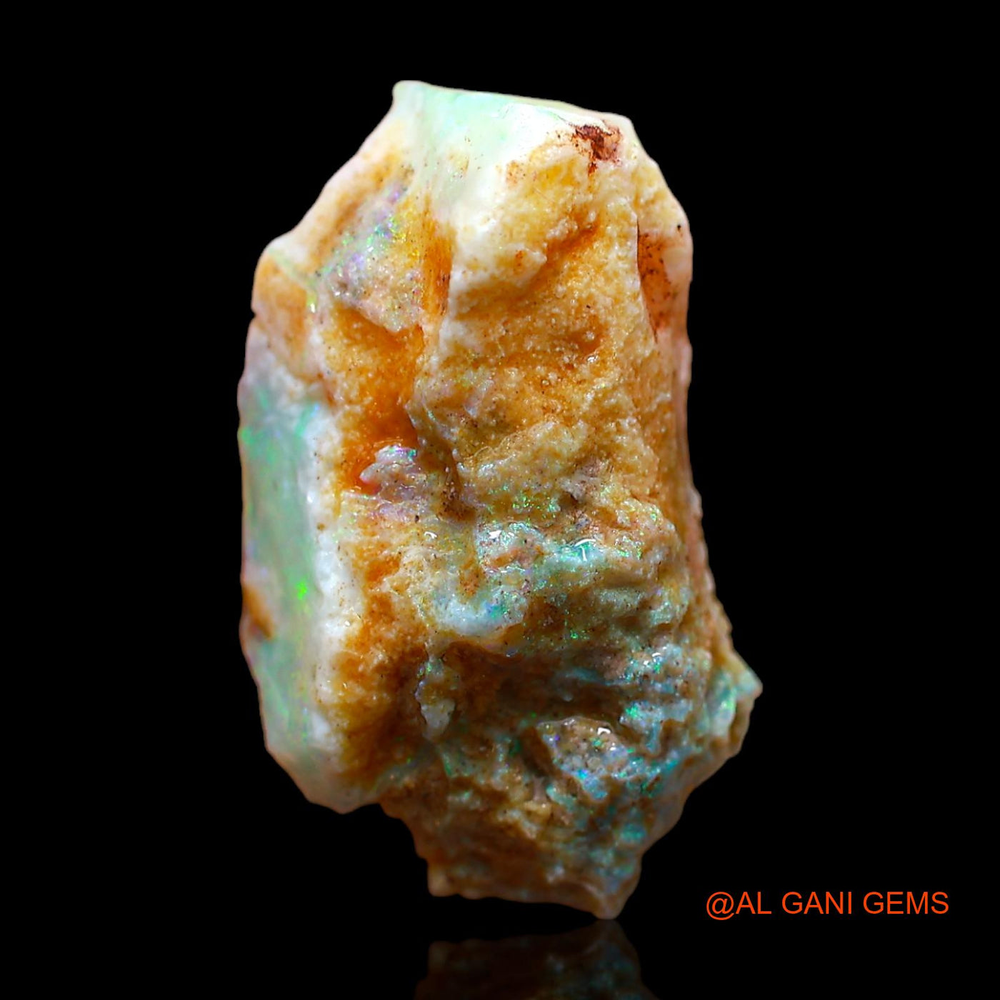 Natural Fire Opal Gemstone 6.00 Cts Loose Fancy Rough From Australia 19x12x5 mm RC-245