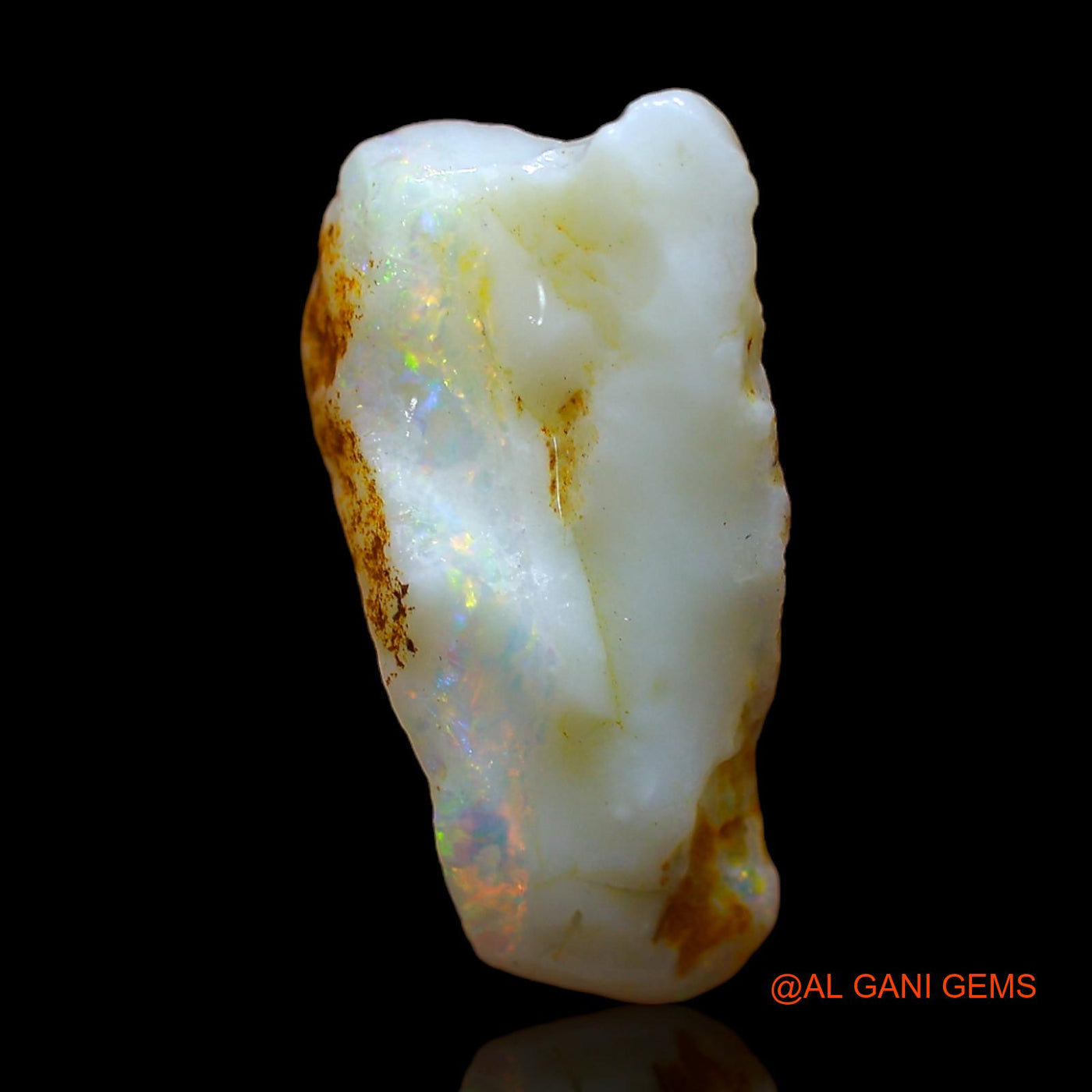 Natural Untreated Fire Opal Loose Gemstone Fancy Rough From Australia 7.00 Cts 20x11x6 mm RC-249