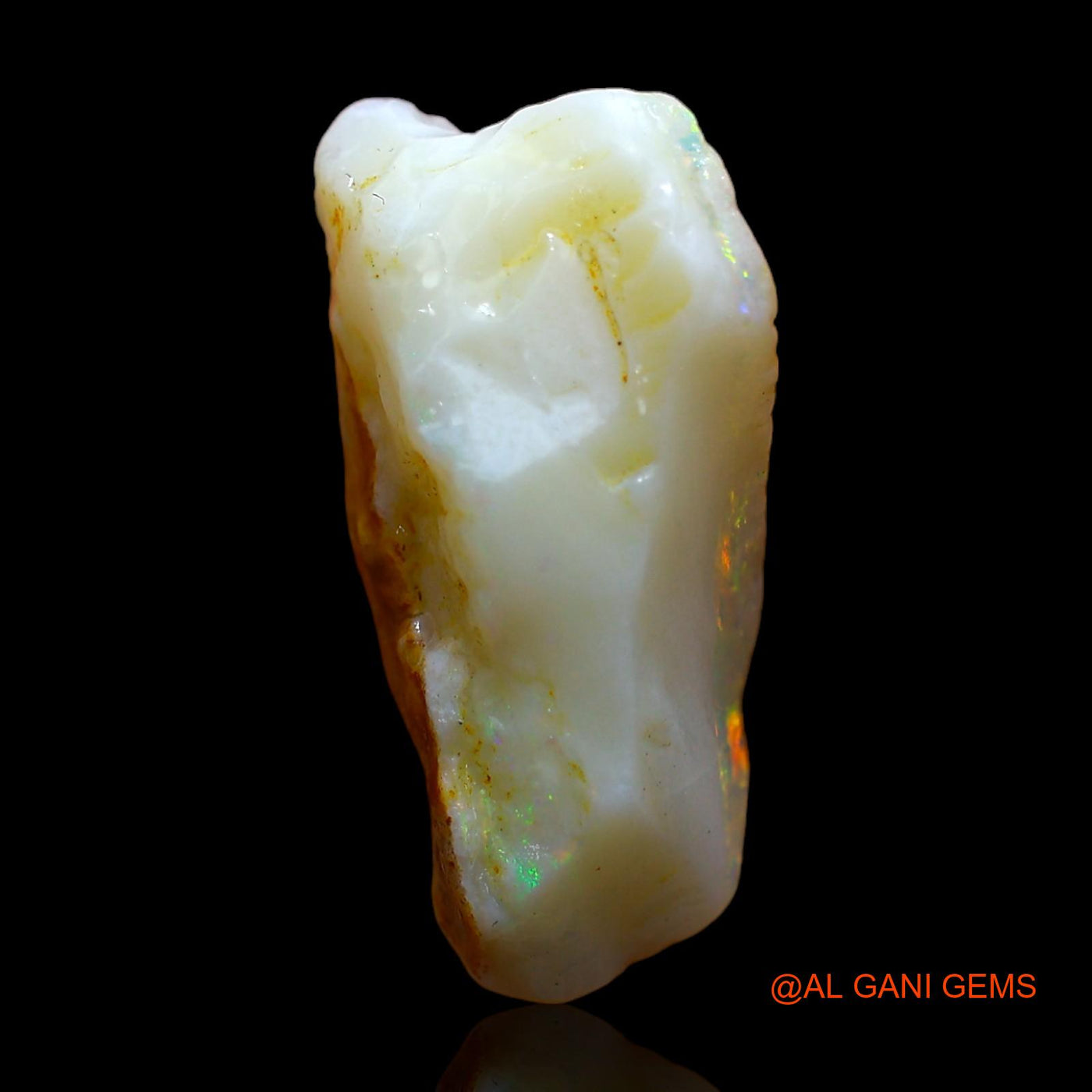 Natural Untreated Fire Opal Loose Gemstone Fancy Rough From Australia 7.00 Cts 20x11x6 mm RC-249