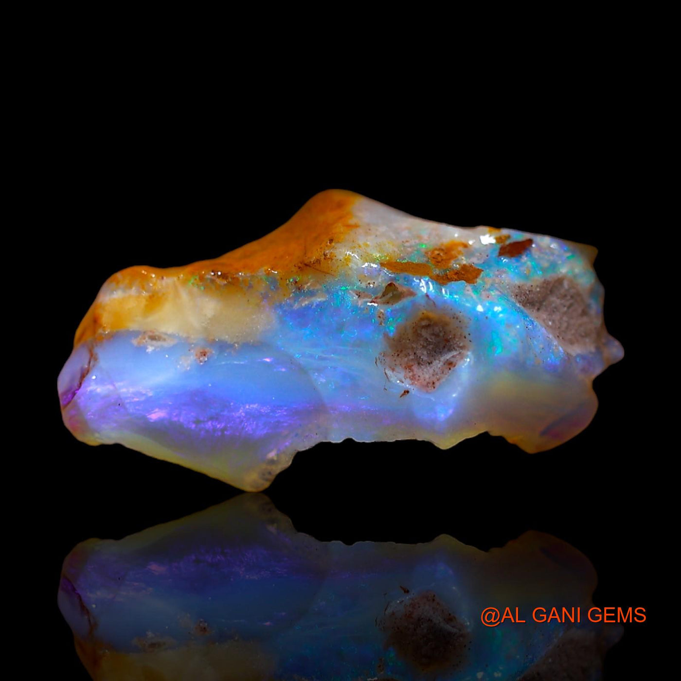 Natural Fire Opal Gemstone 8.00 Cts Loose Fancy Rough From Australia 20x9x8 mm RC-253