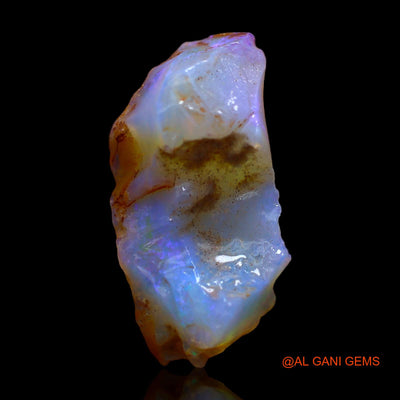 Natural Fire Opal Gemstone 8.00 Cts Loose Fancy Rough From Australia 20x9x8 mm RC-253