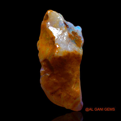 Natural Fire Opal Gemstone 8.00 Cts Loose Fancy Rough From Australia 20x9x8 mm RC-253