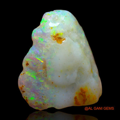 Natural Untreated Fire Opal Loose Gemstone Fancy Rough From Australia 7.00 Cts 16x14x7 mm RC-254