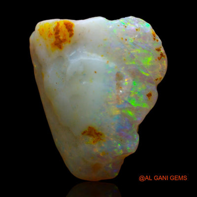 Natural Untreated Fire Opal Loose Gemstone Fancy Rough From Australia 7.00 Cts 16x14x7 mm RC-254