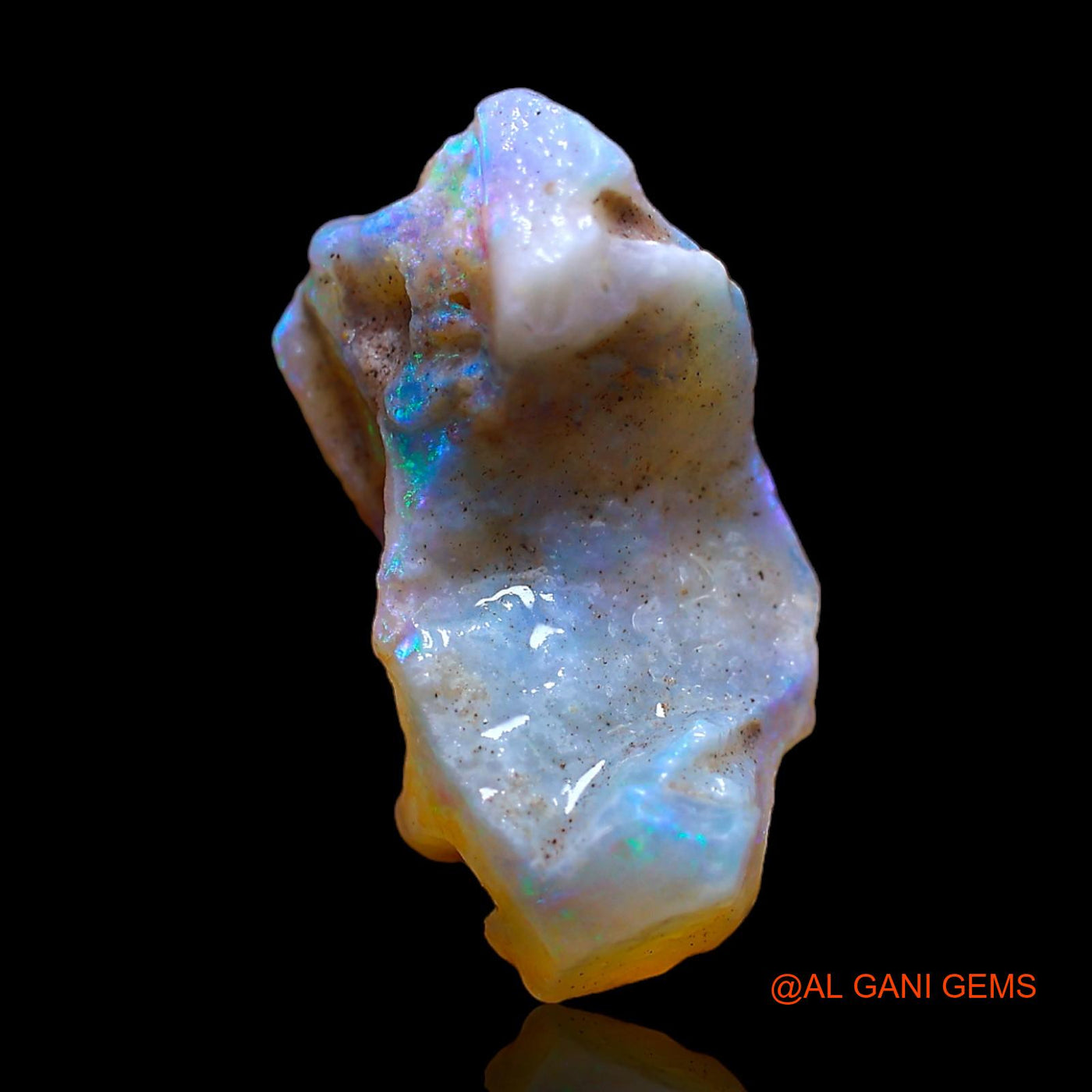 8.00 Cts Natural Australian Fire Opal Loose Gemstone Fancy Rough 19x11x9 mm RC-258