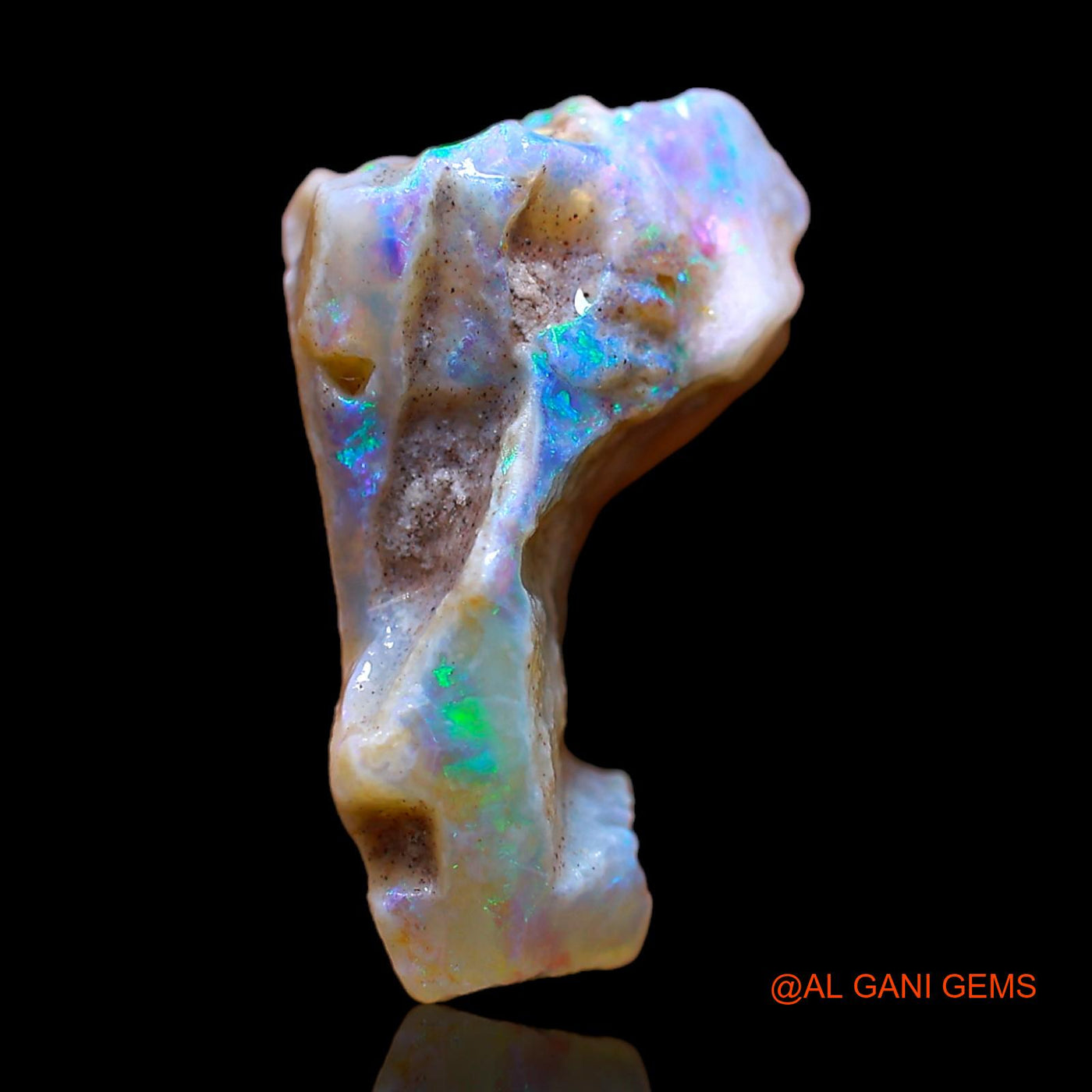 8.00 Cts Natural Australian Fire Opal Loose Gemstone Fancy Rough 19x11x9 mm RC-258
