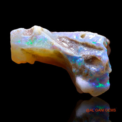 8.00 Cts Natural Australian Fire Opal Loose Gemstone Fancy Rough 19x11x9 mm RC-258
