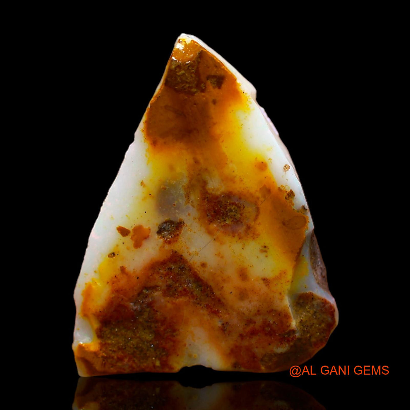 6.00 Cts Unheated Australian Fire Opal Loose Gemstone Fancy Rough Natural 19x14x3 mm RC-261