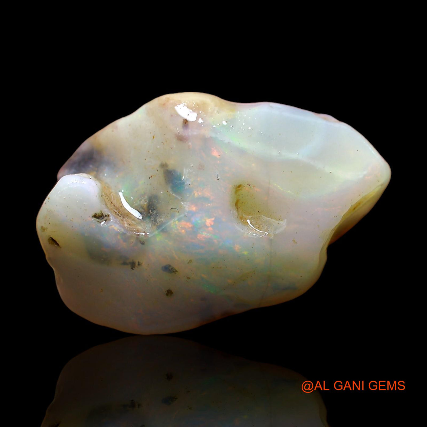 23.00 Cts Natural Australian Fire Opal Loose Gemstone Fancy Rough 26x17x9 mm RC-26