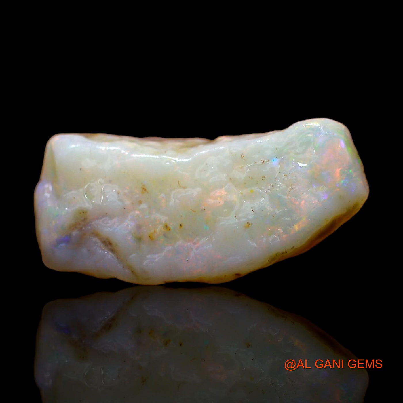 Natural Fire Opal Gemstone 7.00 Cts Loose Fancy Rough From Australia 20x9x5 mm RC-271