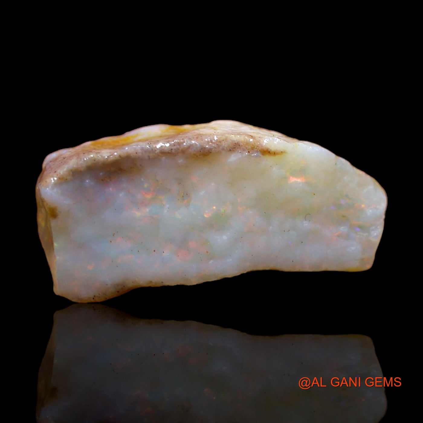Natural Fire Opal Gemstone 7.00 Cts Loose Fancy Rough From Australia 20x9x5 mm RC-271