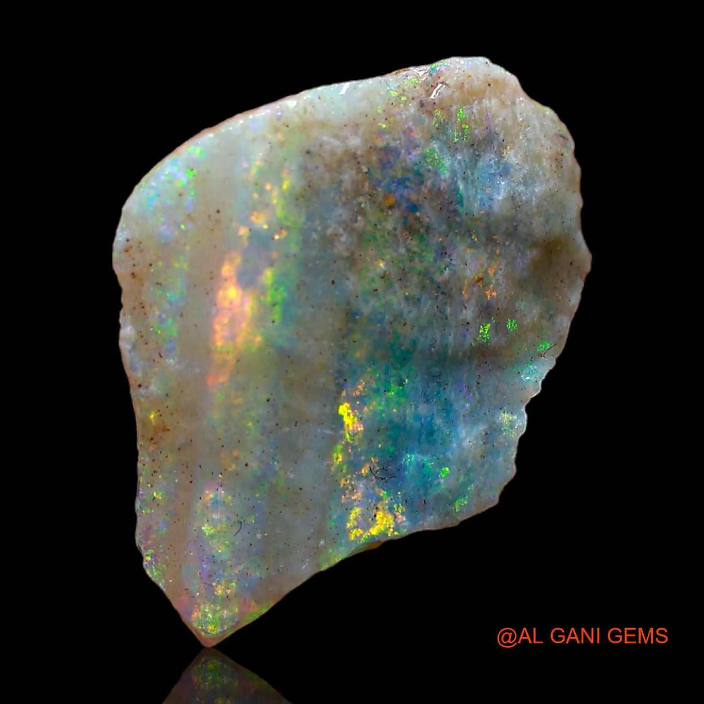 Natural Fire Opal Gemstone 6.00 Cts Loose Fancy Rough From Australia 18x13x7 mm RC-272