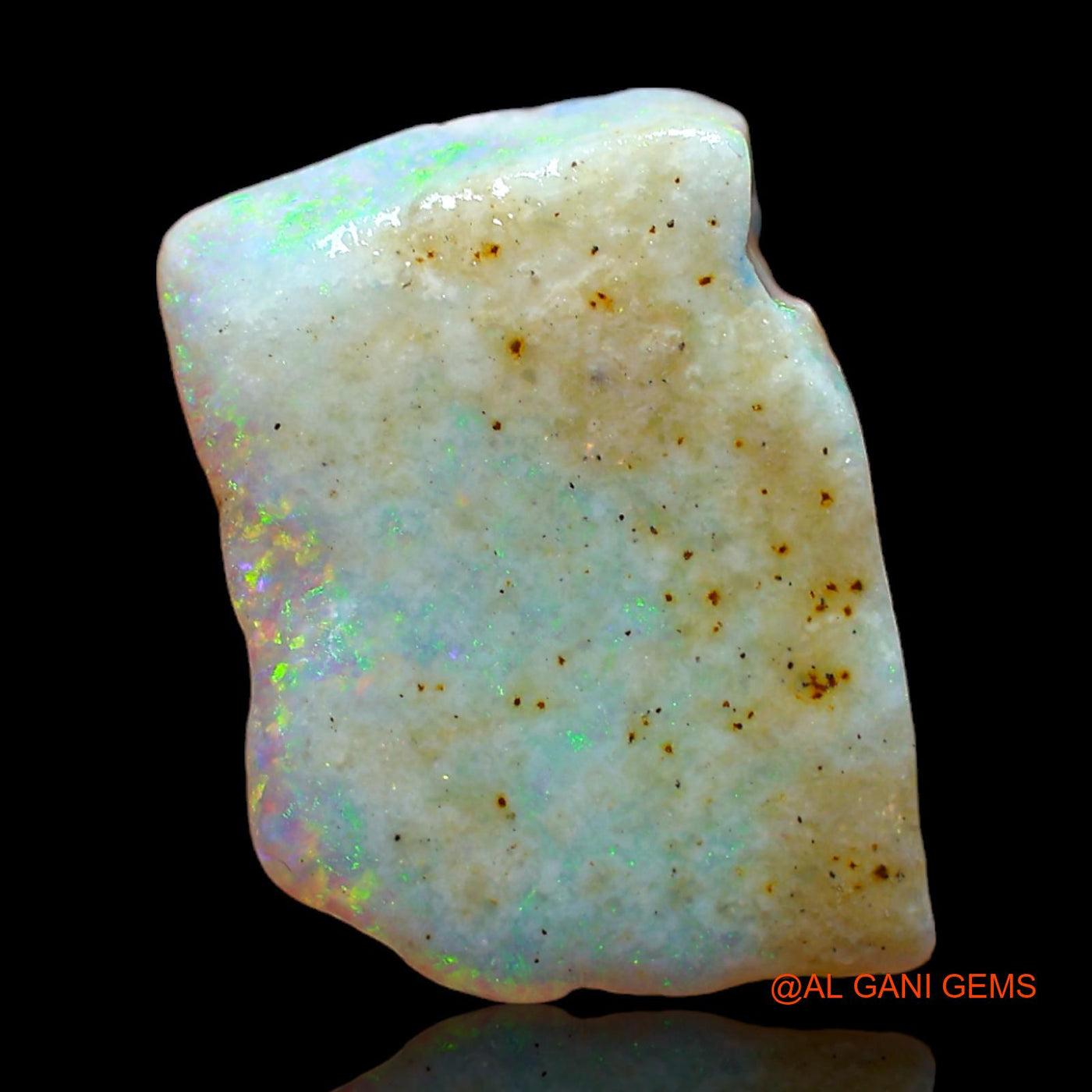 5.00 Cts Natural Australian Fire Opal Loose Gemstone Fancy Rough 16x12x3 mm RC-273