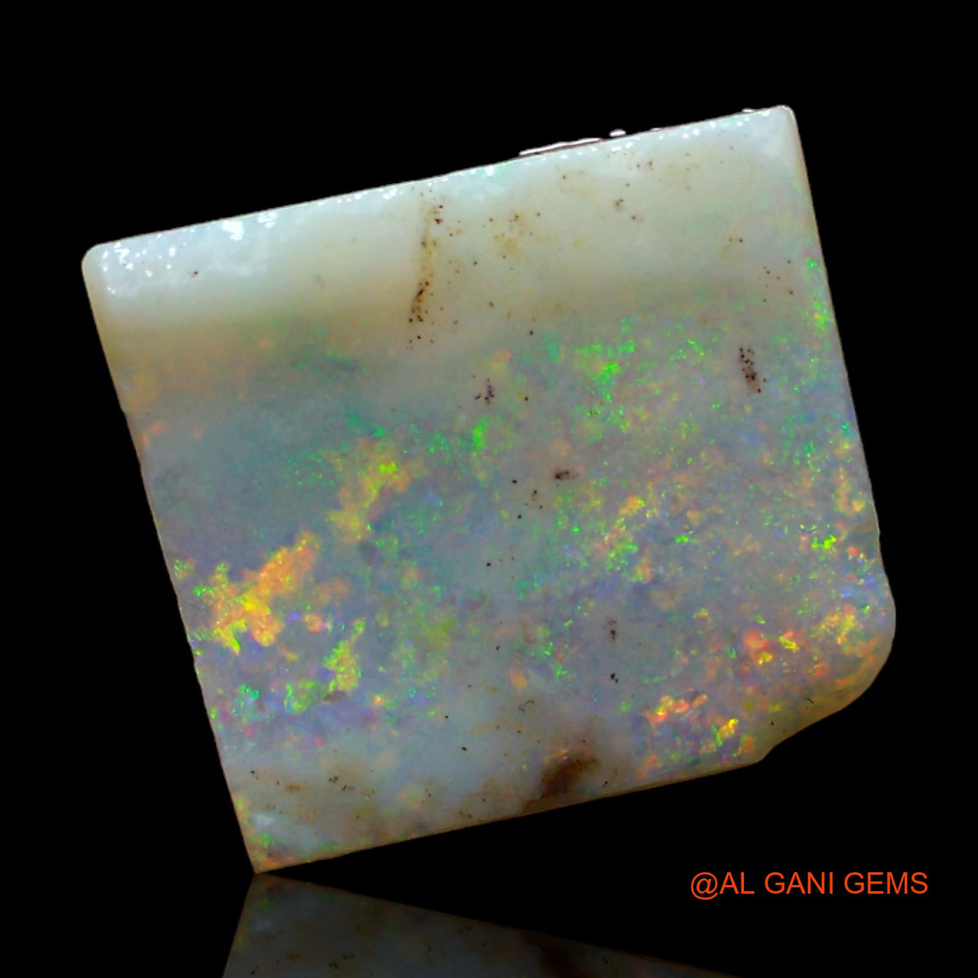 5.00 Cts Natural Australian Fire Opal Loose Gemstone Fancy Rough 15x13x2 mm RC-275