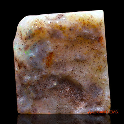 5.00 Cts Natural Australian Fire Opal Loose Gemstone Fancy Rough 15x13x2 mm RC-275