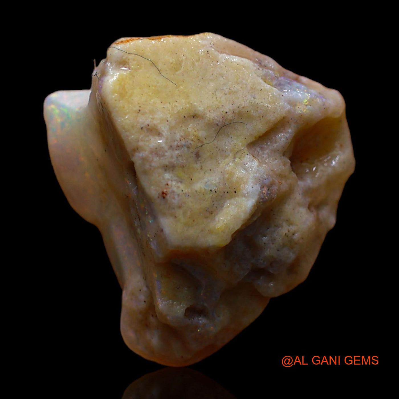 8.00 Cts Natural Australian Fire Opal Loose Gemstone Fancy Rough 16x15x8 mm RC-276