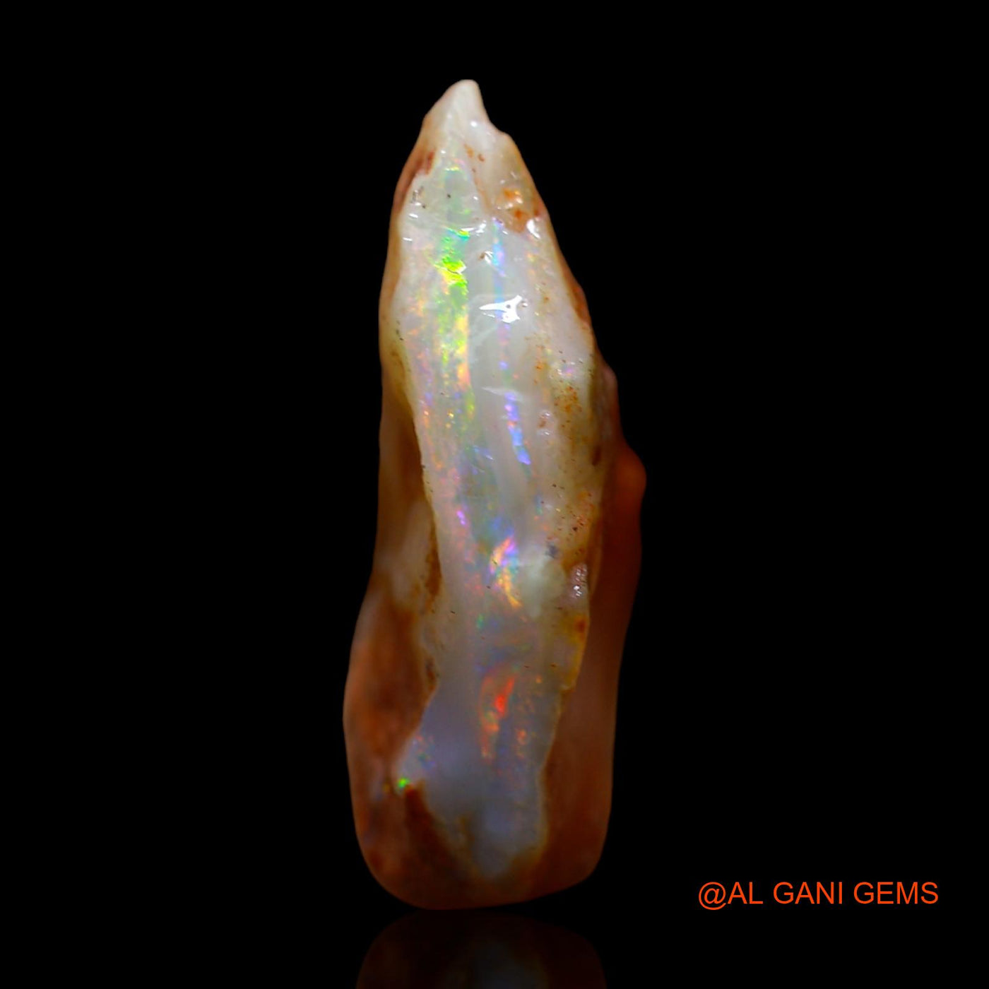 7.00 Cts Natural Australian Fire Opal Loose Gemstone Fancy Rough 18x13x6 mm RC-277