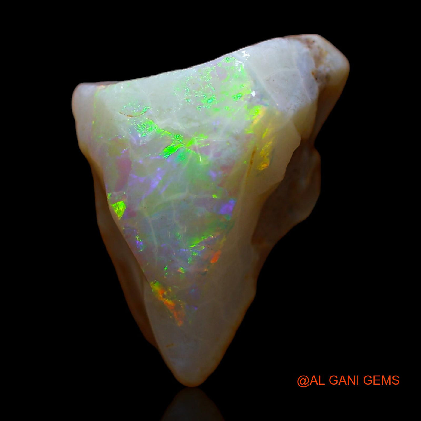 Natural Untreated Fire Opal Loose Gemstone Fancy Rough From Australia 8.00 Cts 15x13x9 mm RC-278
