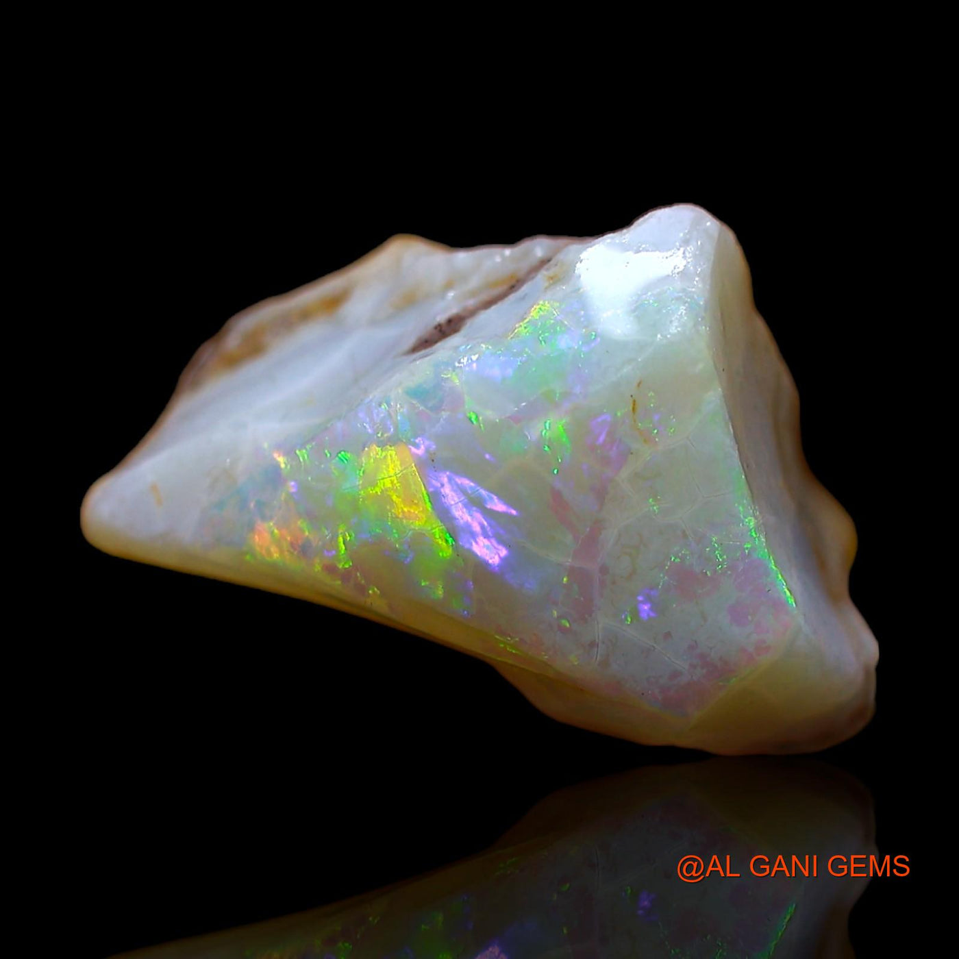 Natural Untreated Fire Opal Loose Gemstone Fancy Rough From Australia 8.00 Cts 15x13x9 mm RC-278
