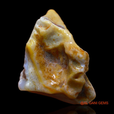 Natural Untreated Fire Opal Loose Gemstone Fancy Rough From Australia 8.00 Cts 15x13x9 mm RC-278
