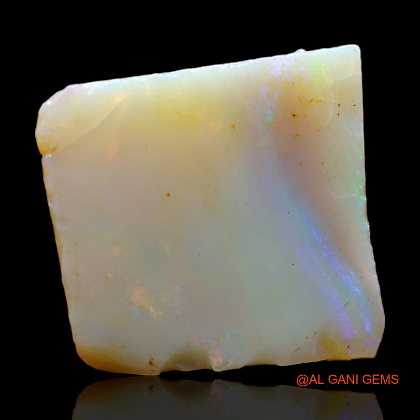 Natural Untreated Fire Opal Loose Gemstone Fancy Rough From Australia 19.00 Cts 20x18x7 mm RC-27