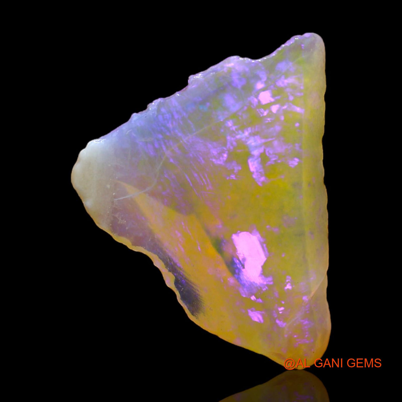 4.00 Cts Unheated Australian Fire Opal Loose Gemstone Fancy Rough Natural 14x14x5 mm RC-281
