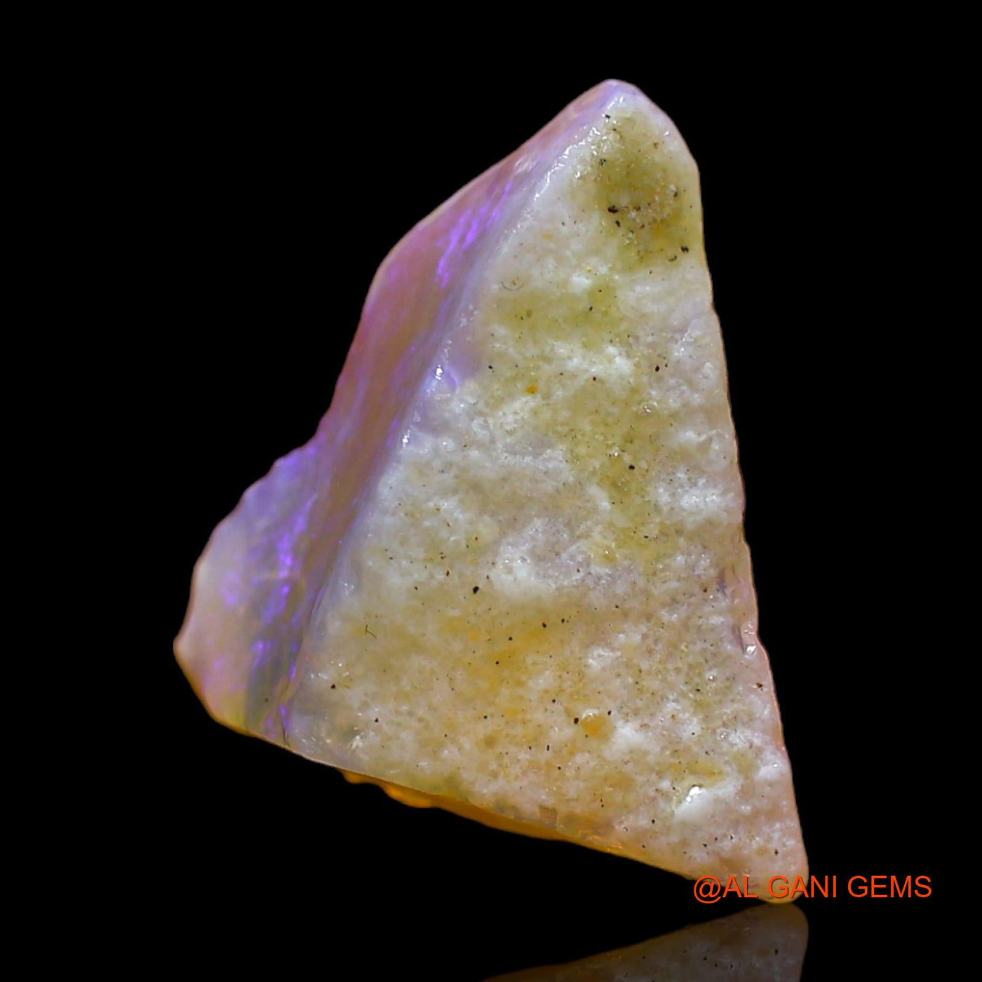 4.00 Cts Unheated Australian Fire Opal Loose Gemstone Fancy Rough Natural 14x14x5 mm RC-281