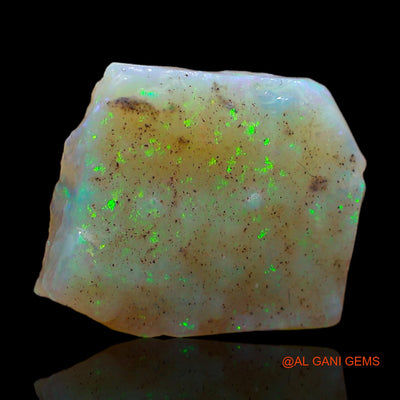 Natural Fire Opal Gemstone 4.00 Cts Loose Fancy Rough From Australia 14x12x2 mm RC-284