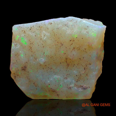 Natural Fire Opal Gemstone 4.00 Cts Loose Fancy Rough From Australia 14x12x2 mm RC-284