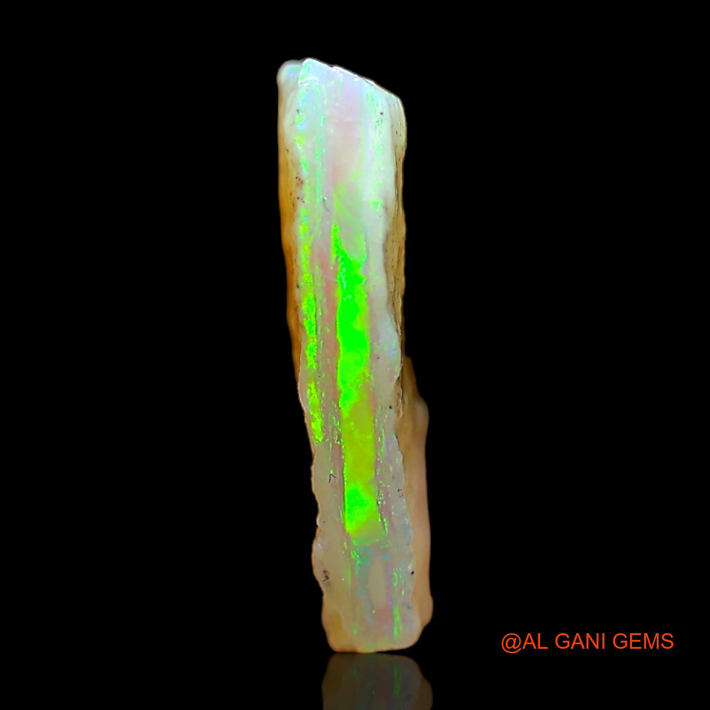 Natural Fire Opal Gemstone 4.00 Cts Loose Fancy Rough From Australia 14x12x2 mm RC-284