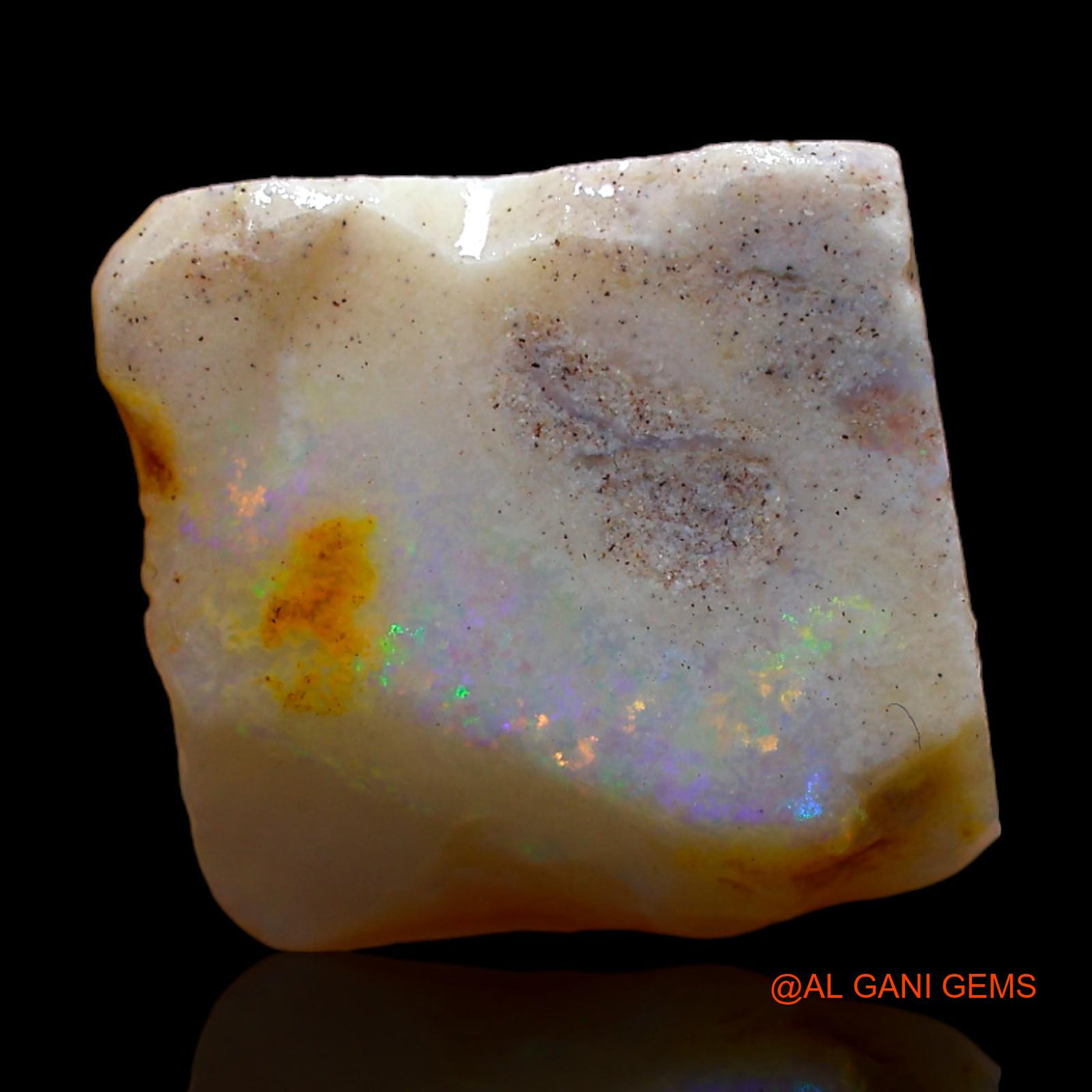 6.00 Cts Natural Australian Fire Opal Fancy Rough Loose Gemstone For Jewelry 13x13x5 mm RC-285