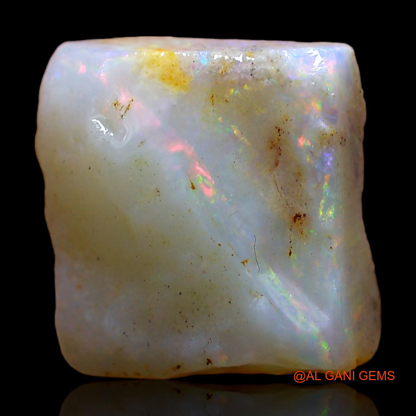 6.00 Cts Natural Australian Fire Opal Fancy Rough Loose Gemstone For Jewelry 13x13x5 mm RC-285