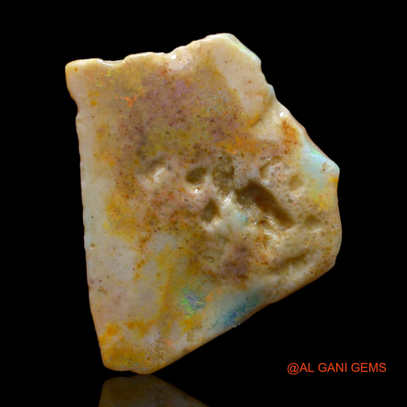 10.00 Cts Natural Australian Fire Opal Fancy Rough Loose Gemstone For Jewelry 22x18x4 mm RC-28