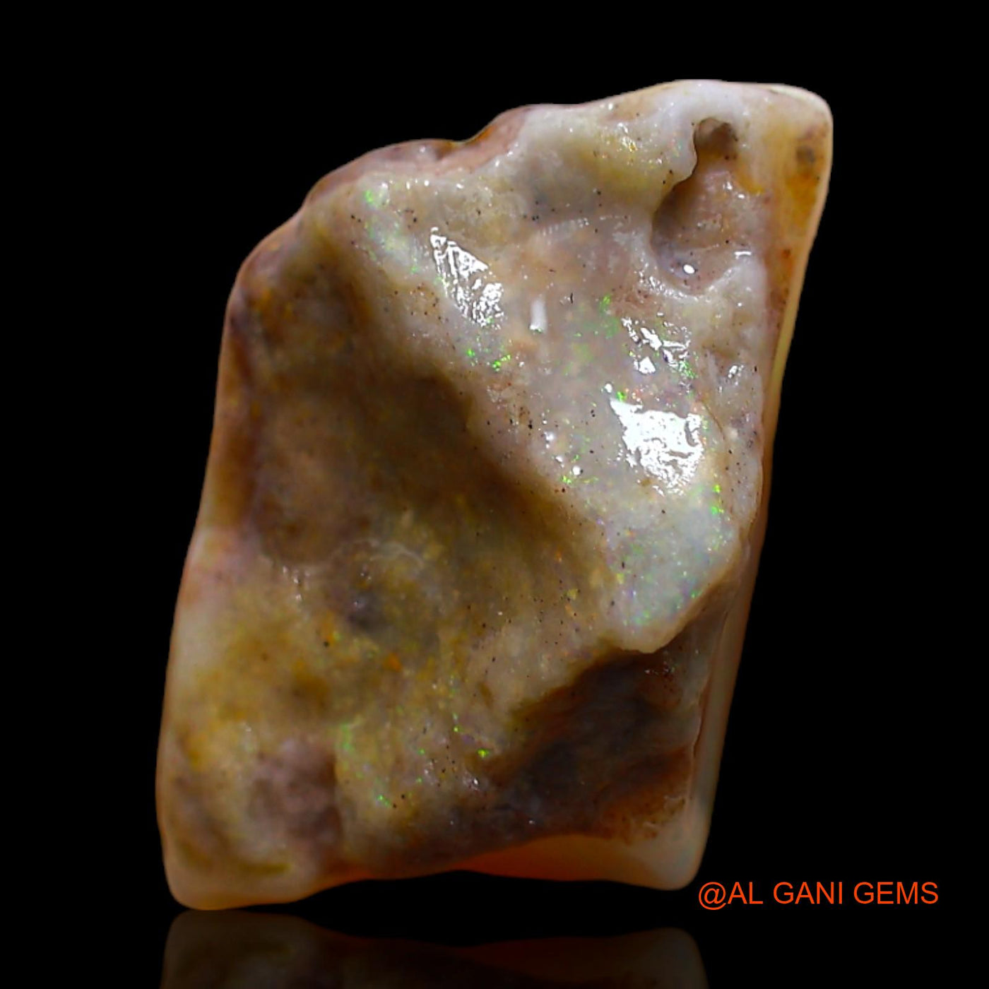 8.00 Cts Natural Australian Fire Opal Loose Gemstone Fancy Rough 18x10x9 mm RC-291