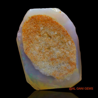 4.00 Cts Natural Australian Fire Opal Loose Gemstone Fancy Rough 16x12x3 mm RC-292