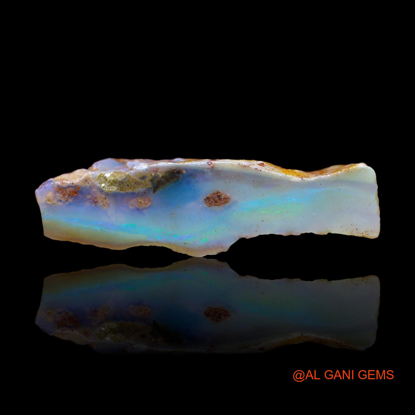 18.00 Cts Natural Australian Fire Opal Loose Gemstone Fancy Rough 36x10x9 mm RC-29