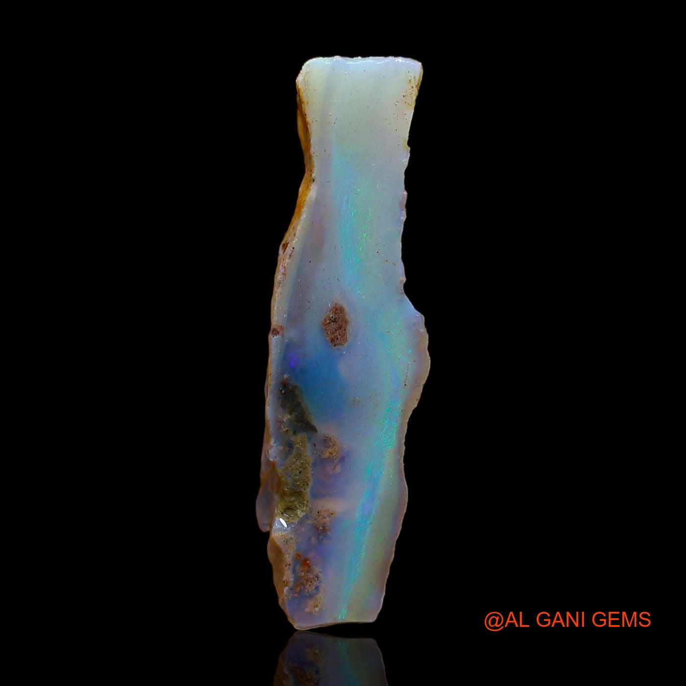 18.00 Cts Natural Australian Fire Opal Loose Gemstone Fancy Rough 36x10x9 mm RC-29