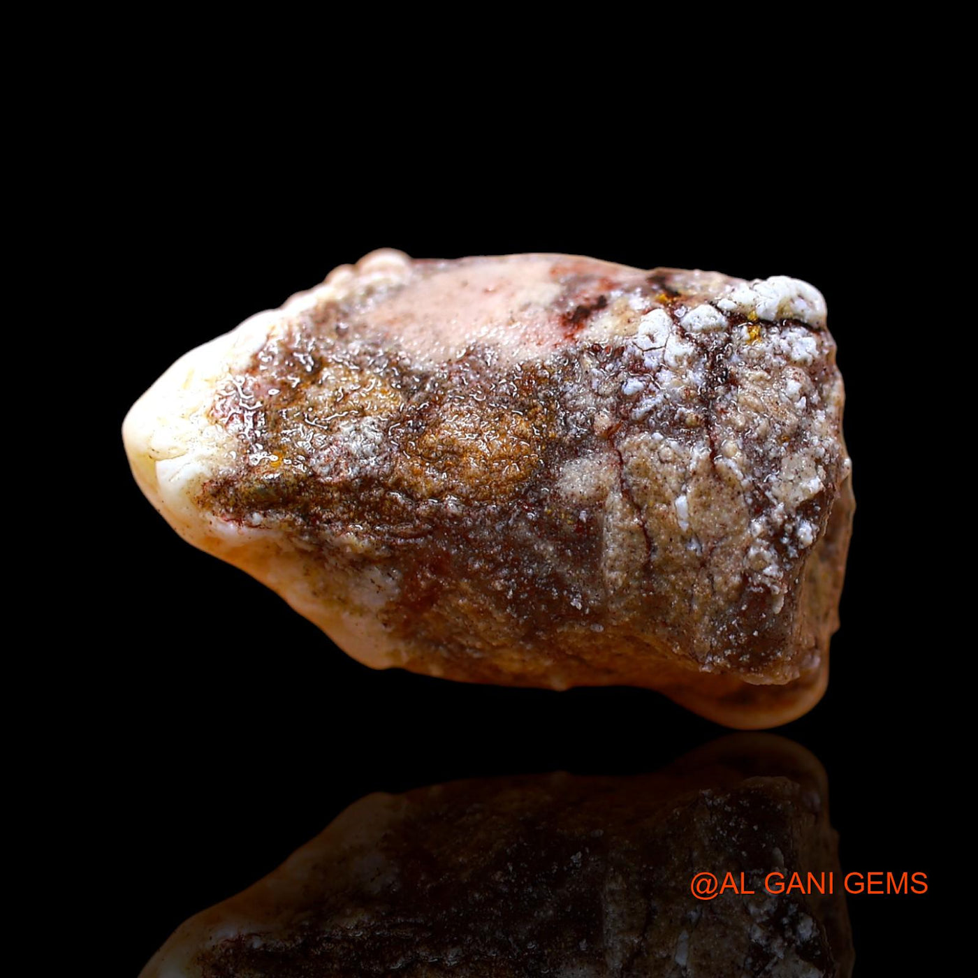 Natural Fire Opal Gemstone 29.00 Cts Loose Fancy Rough From Australia 22x19x15 mm RC-30