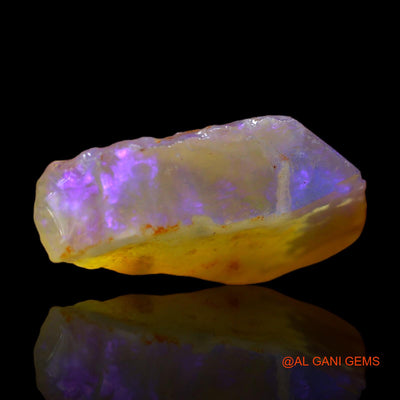 Natural Untreated Fire Opal Loose Gemstone Fancy Rough From Australia 7.00 Cts 21x11x6 mm RC-312