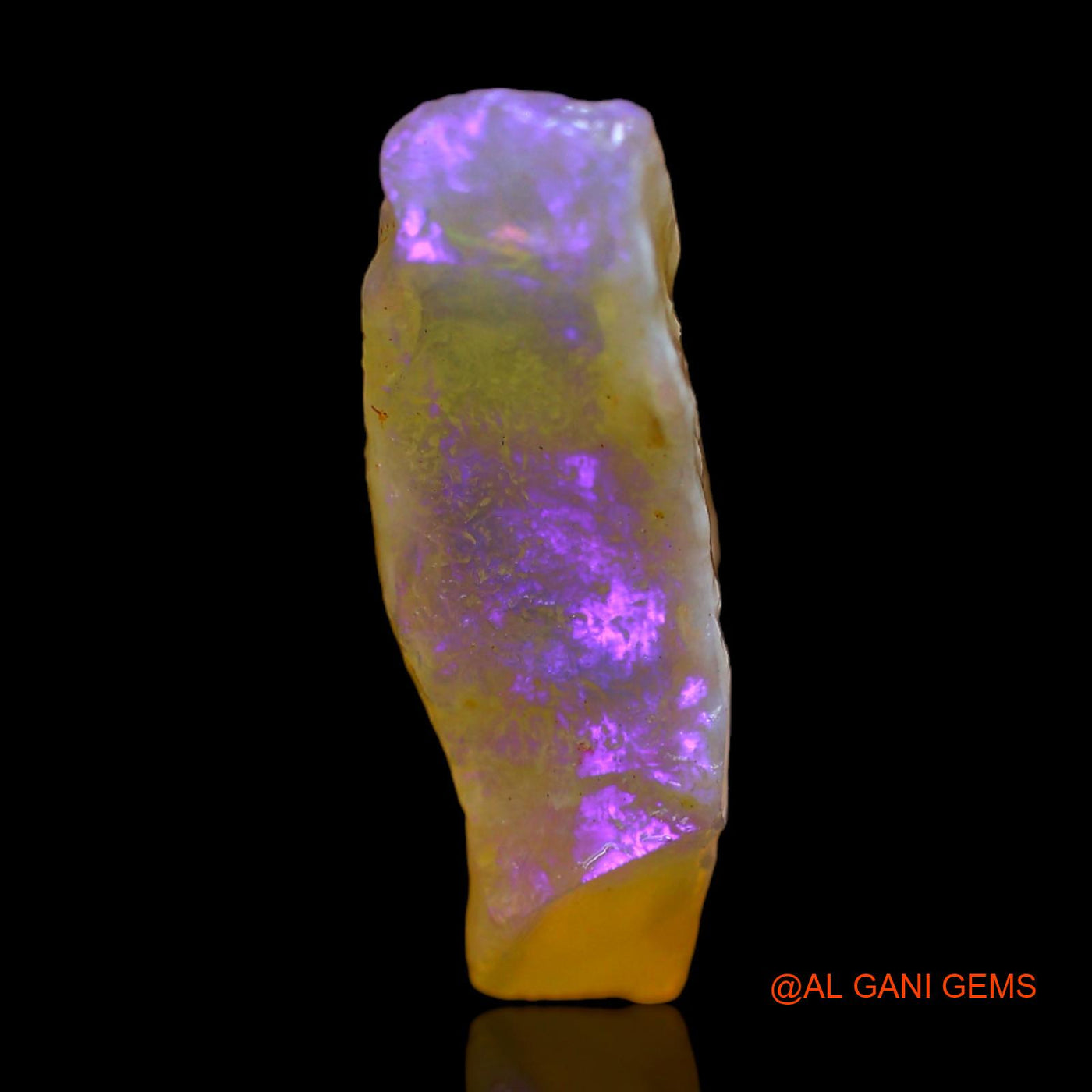 Natural Untreated Fire Opal Loose Gemstone Fancy Rough From Australia 7.00 Cts 21x11x6 mm RC-312