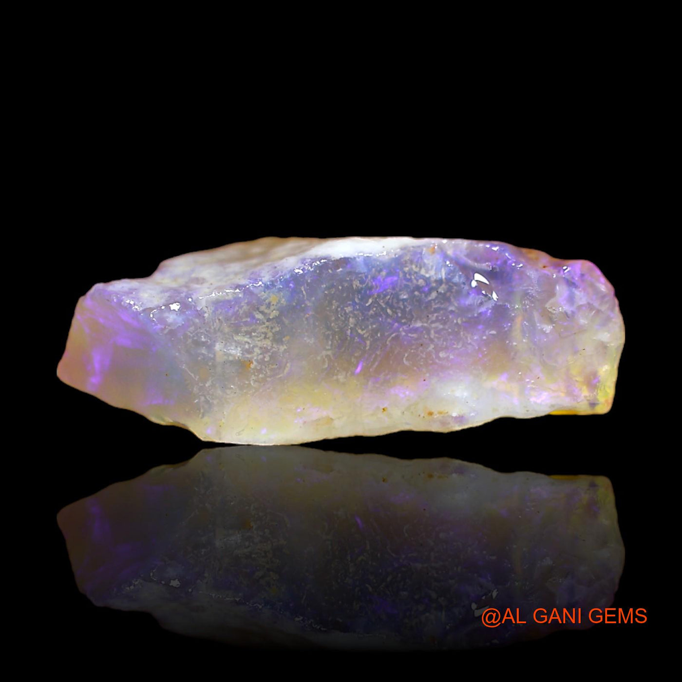 Natural Untreated Fire Opal Loose Gemstone Fancy Rough From Australia 7.00 Cts 21x11x6 mm RC-312