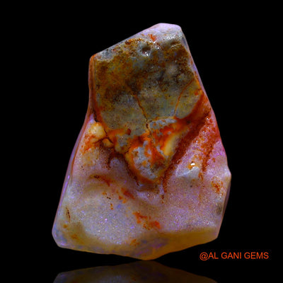 7.00 Cts Natural Australian Fire Opal Loose Gemstone Fancy Rough 18x12x7 mm RC-317
