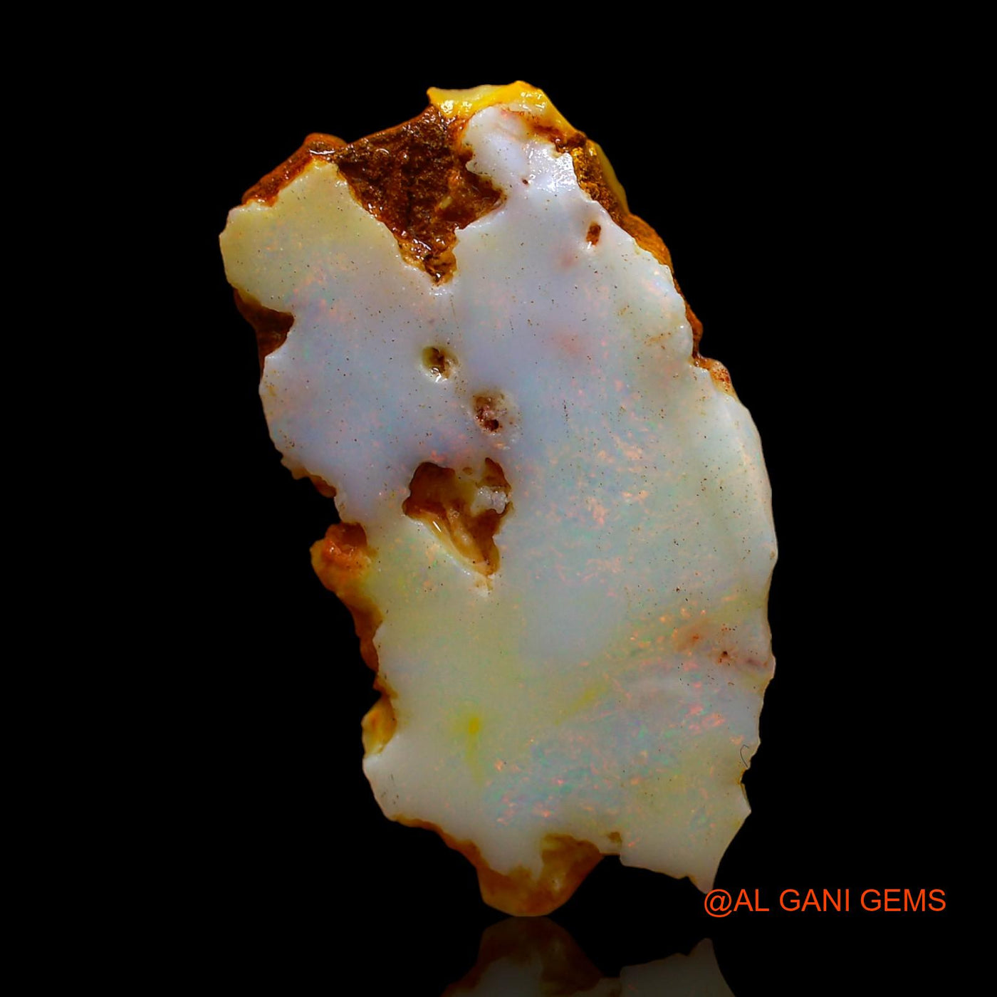 8.00 Cts Natural Australian Fire Opal Loose Gemstone Fancy Rough 29x16x3 mm RC-31