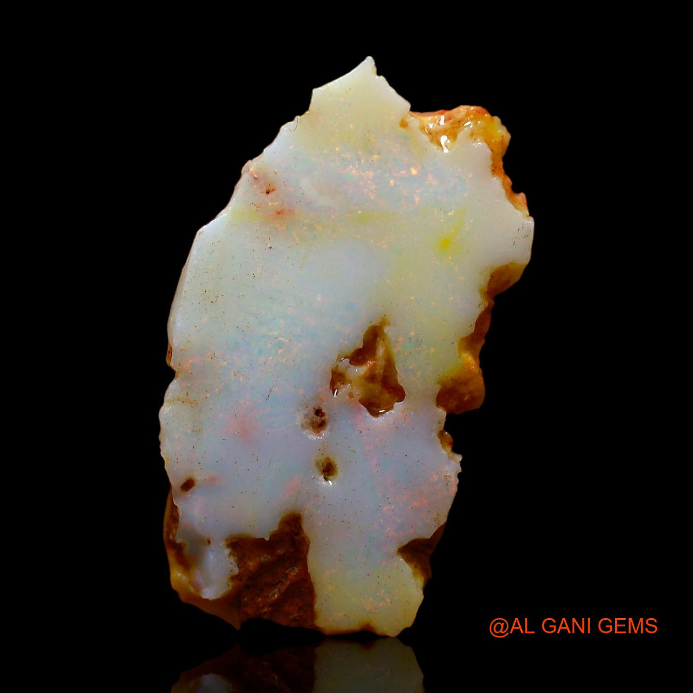 8.00 Cts Natural Australian Fire Opal Loose Gemstone Fancy Rough 29x16x3 mm RC-31