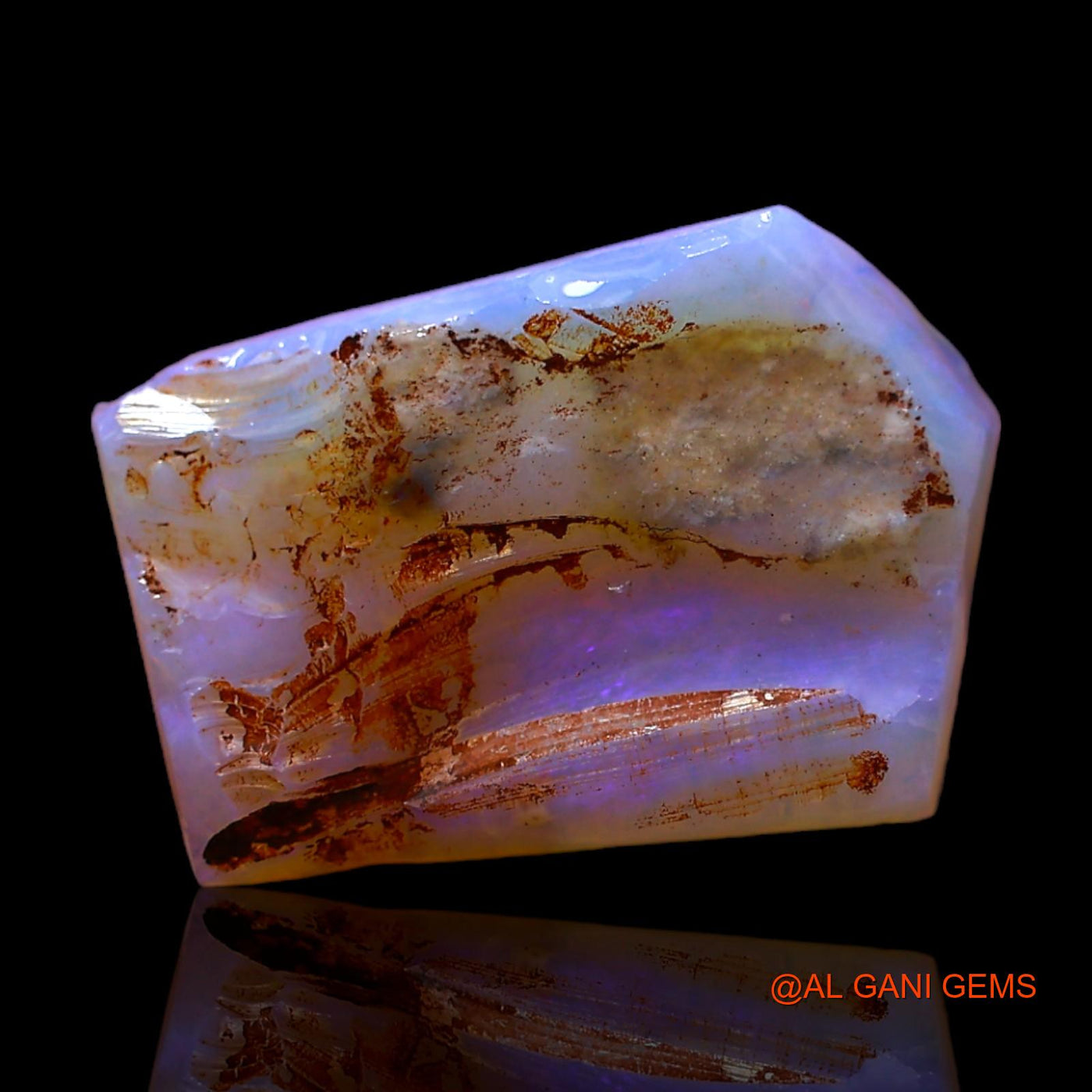 5.00 Cts Natural Australian Fire Opal Loose Gemstone Fancy Rough 16x11x4 mm RC-325