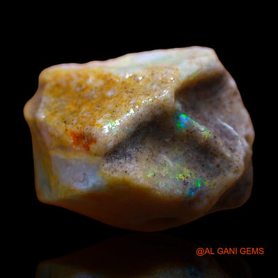 Natural Untreated Fire Opal Loose Gemstone Fancy Rough From Australia 6.00 Cts 15x12x8 mm RC-337