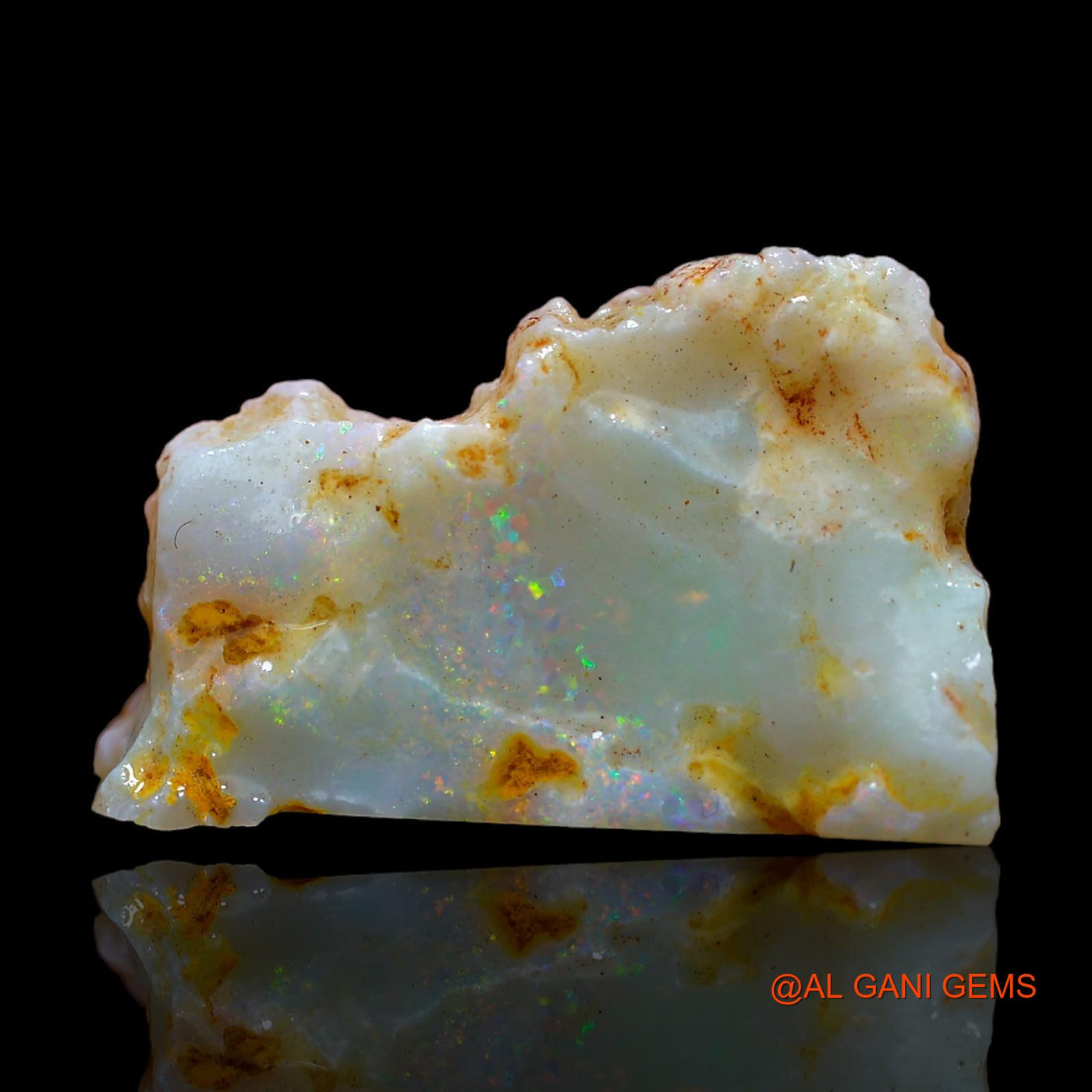 Natural Fire Opal Gemstone 15.00 Cts Loose Fancy Rough From Australia 25x16x6 mm RC-33