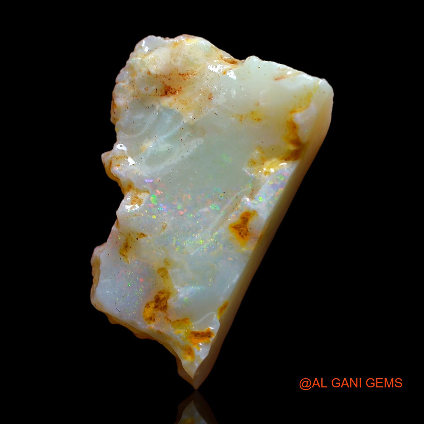 Natural Fire Opal Gemstone 15.00 Cts Loose Fancy Rough From Australia 25x16x6 mm RC-33